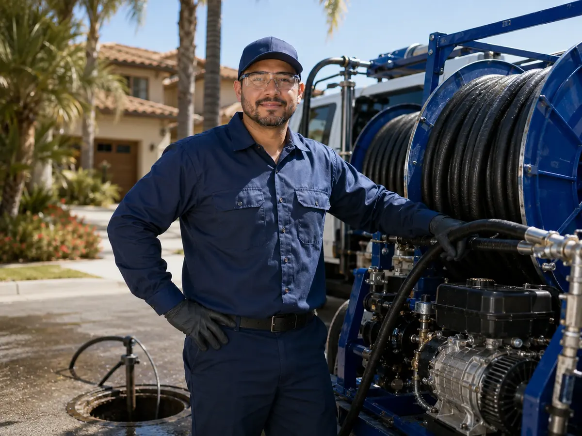 Hydro jet sewer cleaning in Apple Valley