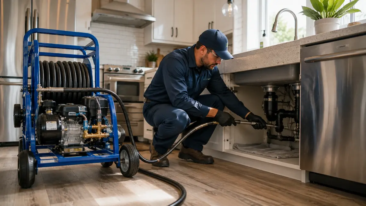 Kitchen Drain Hydro Jetting in Apple Valley