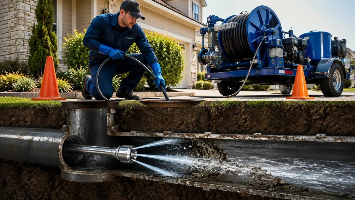 Main Sewer Line Hydro Jet Cleaning in Apple Valley