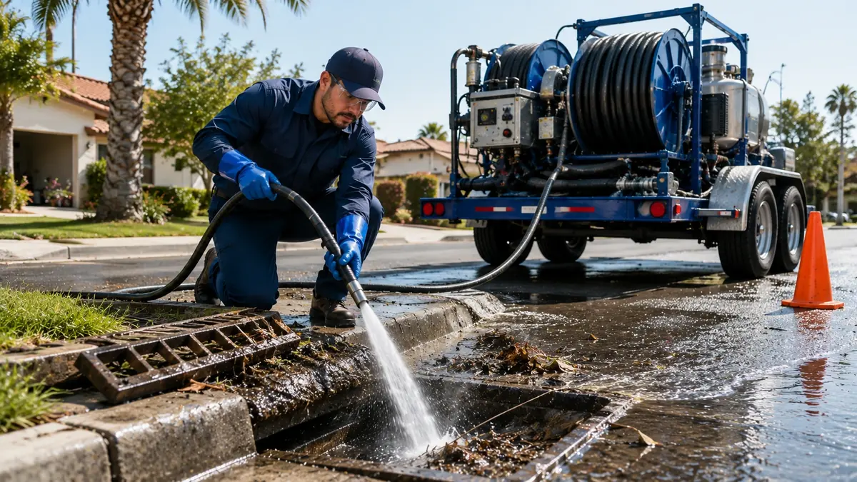 Storm Drain Hydro Jet Cleaning in Apple Valley